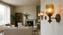 Vintage metal wall sconces