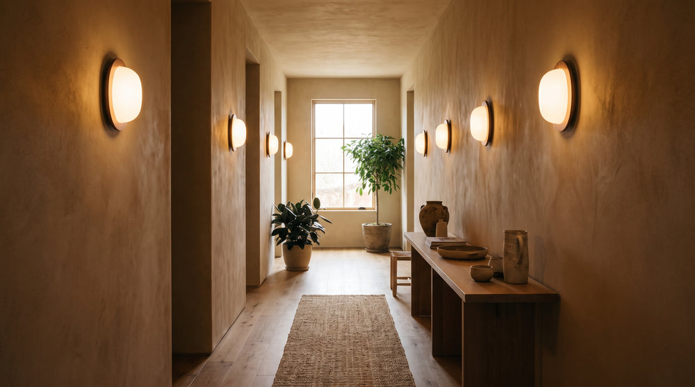 Modern wall sconces for hallway