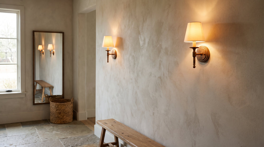 Wall sconces for entryway