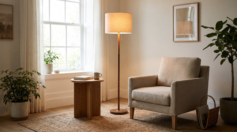 Tall floor lamp