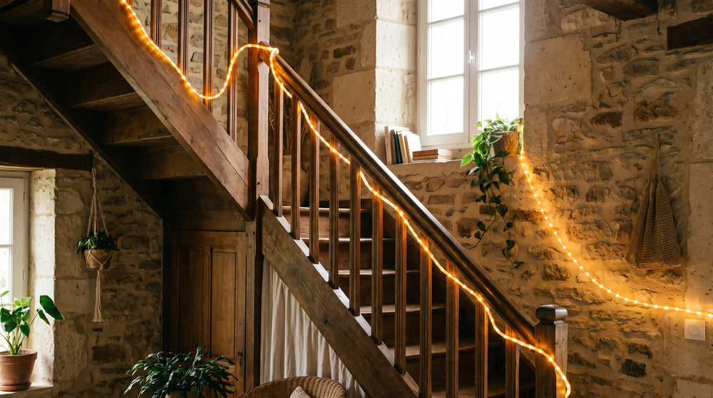 Staircase garland