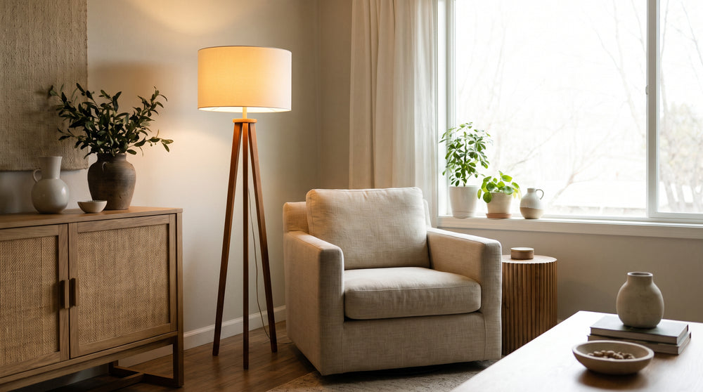 Arched floor lamp