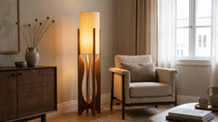 Globe floor lamp