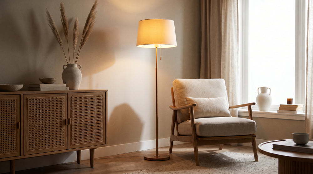 Bronze floor lamp