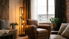 Industrial floor lamp