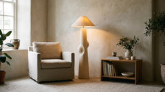 Brown floor lamp