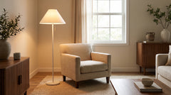 White floor lamp for living room