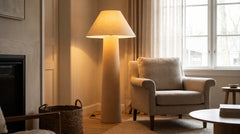 Terracotta floor lamp