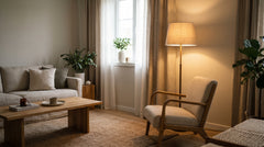 Fabric floor lamp
