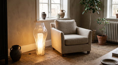 Glass floor lamp