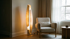 Beige floor lamps for living room