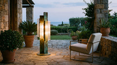 Designer outdoor floor lamps