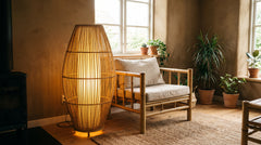 Bamboo floor lamps for living room