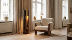 Designer wooden floor lamps