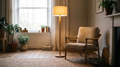 Wooden floor lamps for living room