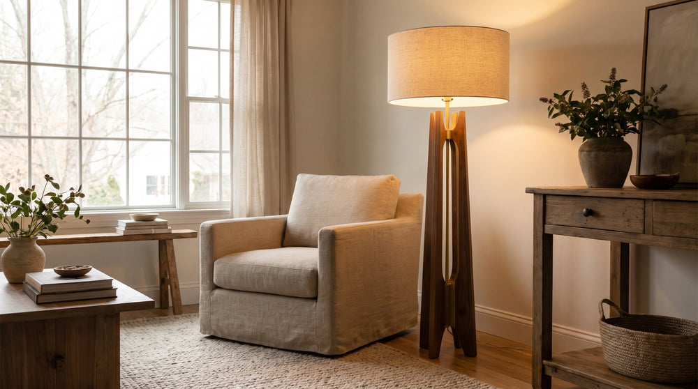 Jute floor lamps