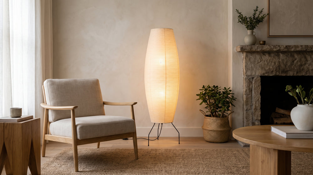 Paper floor lamps