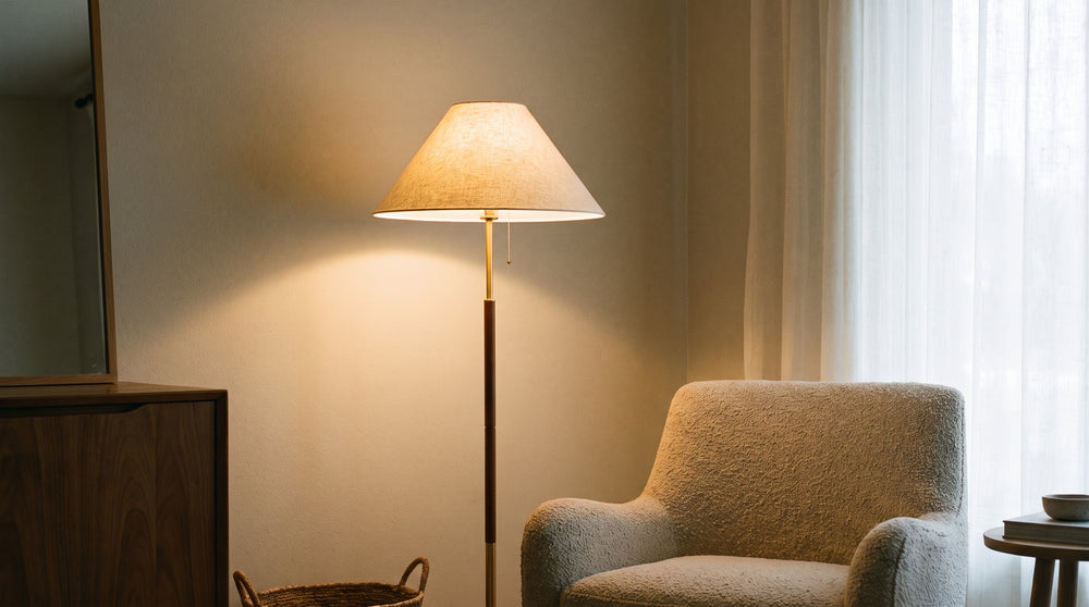 Feather floor lamps