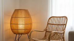 Rattan floor lamps for living room