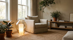 Glass floor lamps for living room