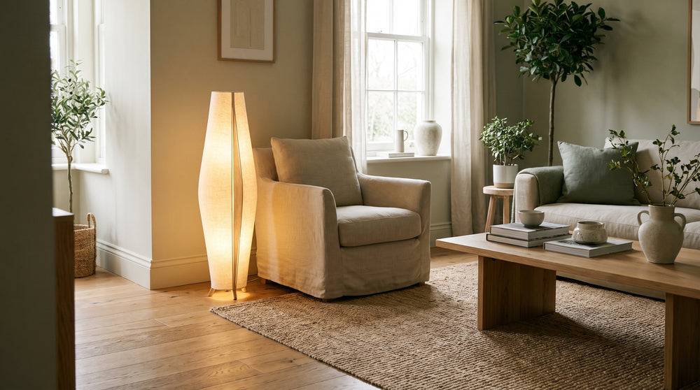 Restroom floor lamps