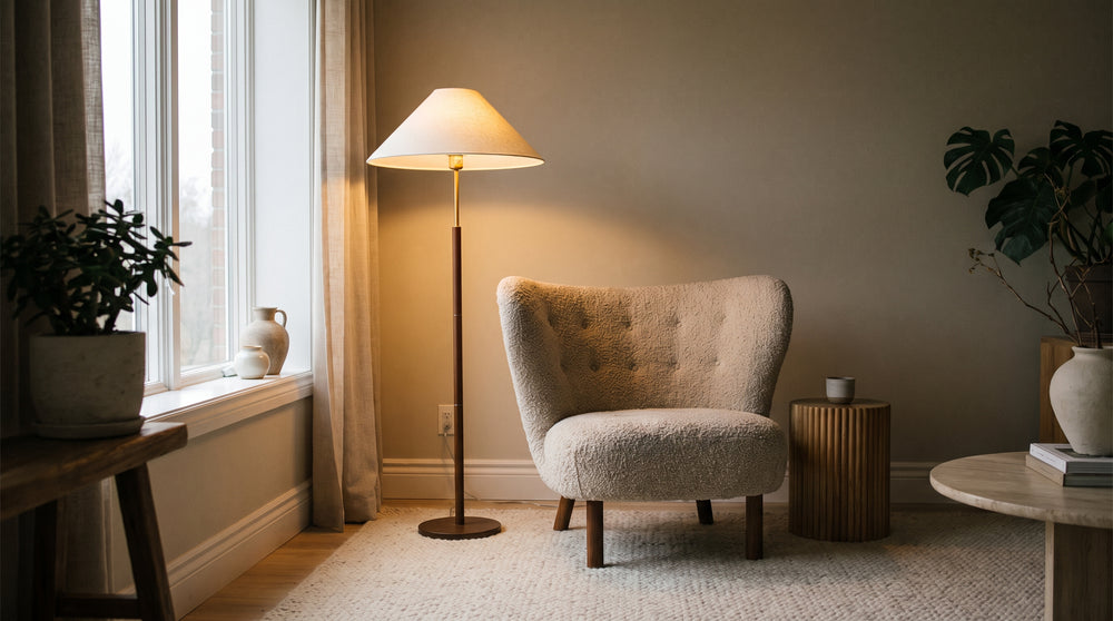 Wireless rechargeable floor lamps for living room