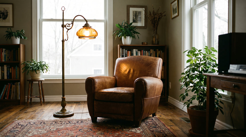 Vintage floor lamps for living room