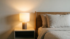 Contemporary bedside lamp