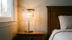 Crystal bedside lamp