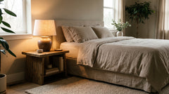 Cordless bedside lamp