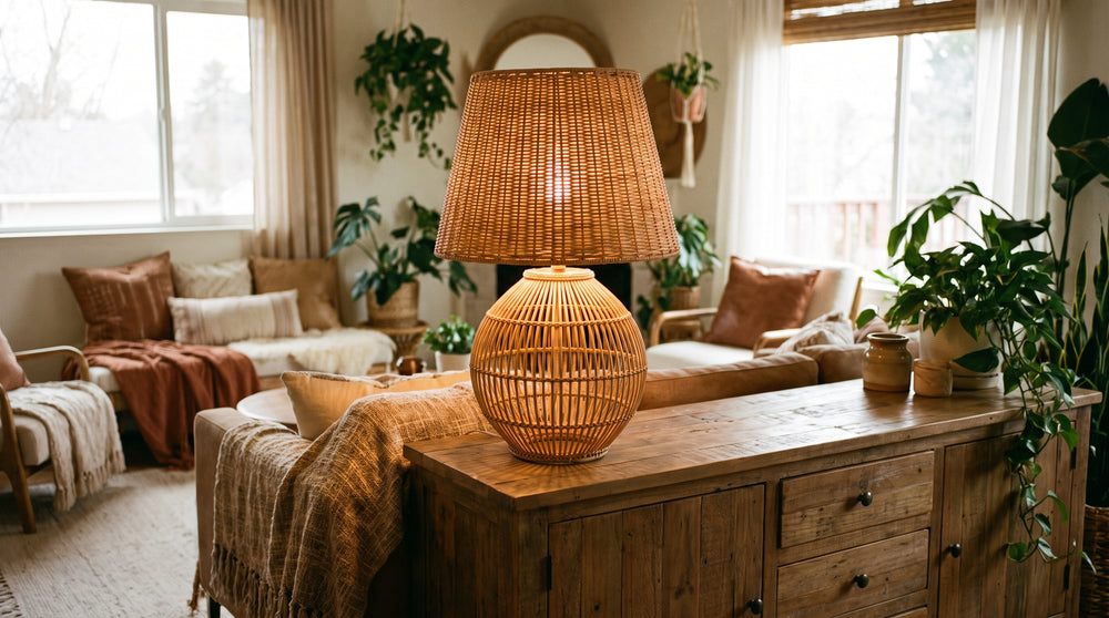 Bohemian table lamps for living room