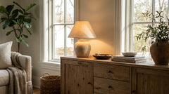 Blue table lamps