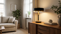 Gold/black table lamps