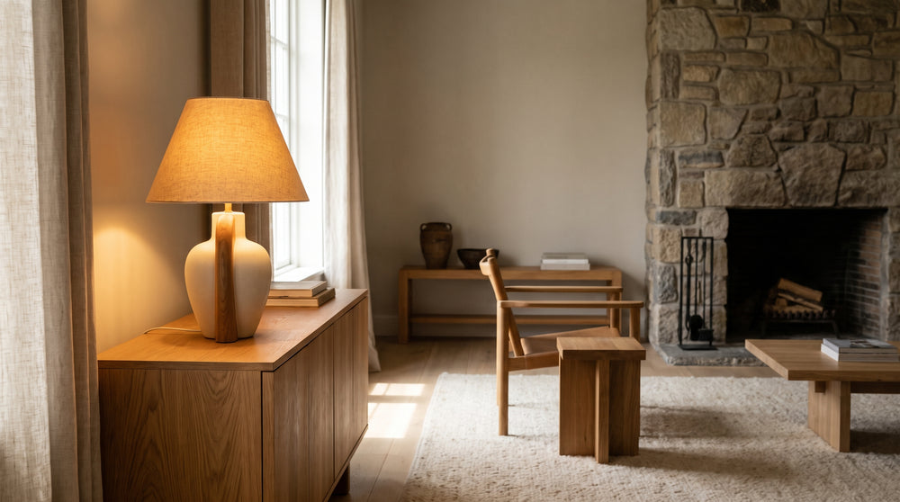Grey table lamps