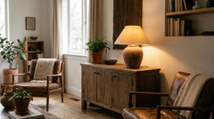 Red table lamps for living room