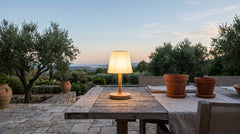 Solar LED outdoor table lamps
