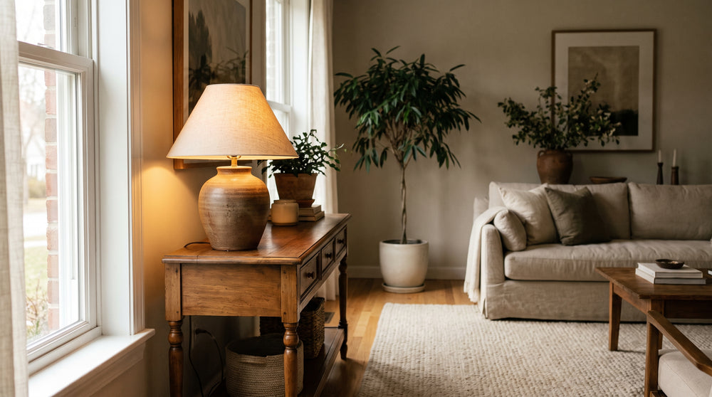 Steel table lamps