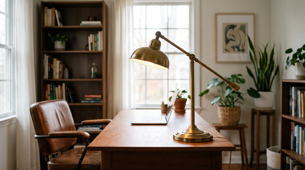Brass desk lamps