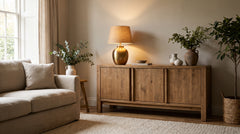 Gold-colored metal table lamps