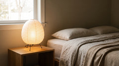 Paper bedside table lamps