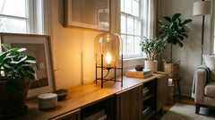Glass table lamps for living room