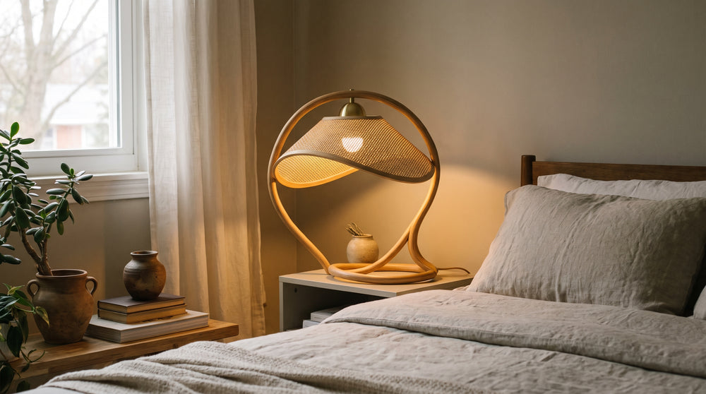 Designer LED bedside table lamps