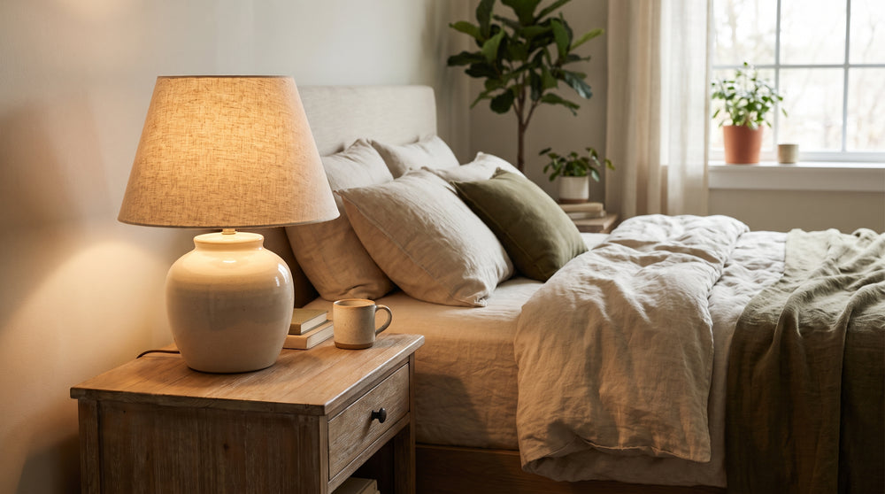 Cordless bedside table lamps
