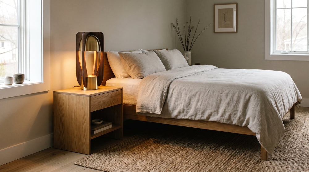 Designer touch bedside table lamps