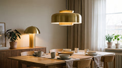 Brass reading lamps