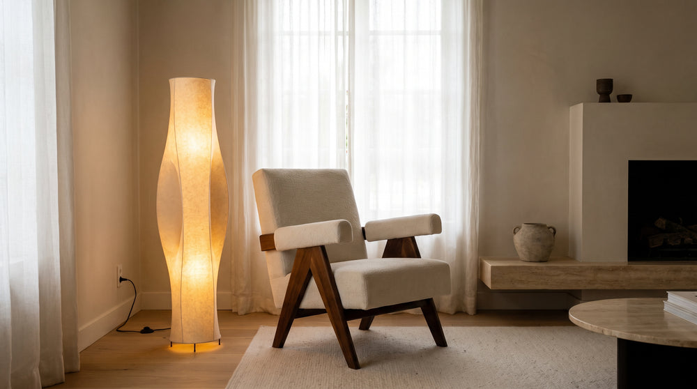 Designer floor reading lamps