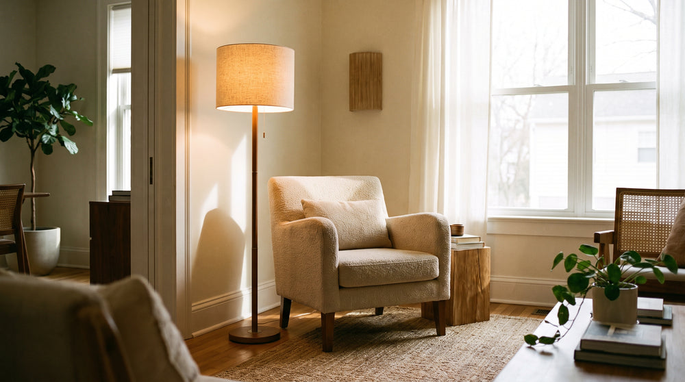 Floor reading lamps