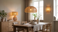 Wicker Light Fixture
