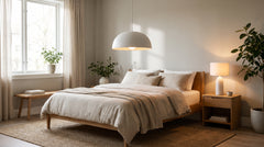 White light fixtures for bedroom