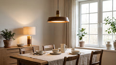 Blue-colored light fixtures